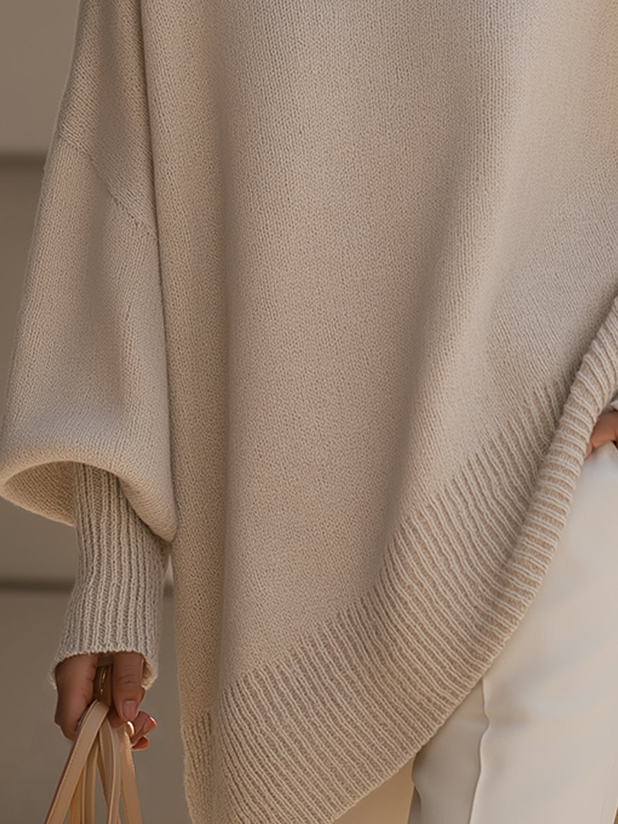 Pull oversize en maille pour femme