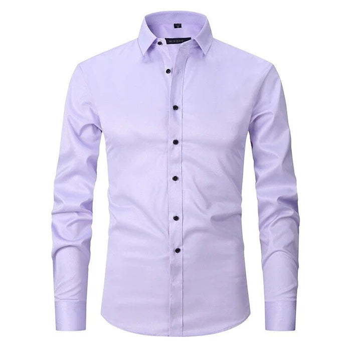 Men's Stretch Business Shirt with Long Sleeves