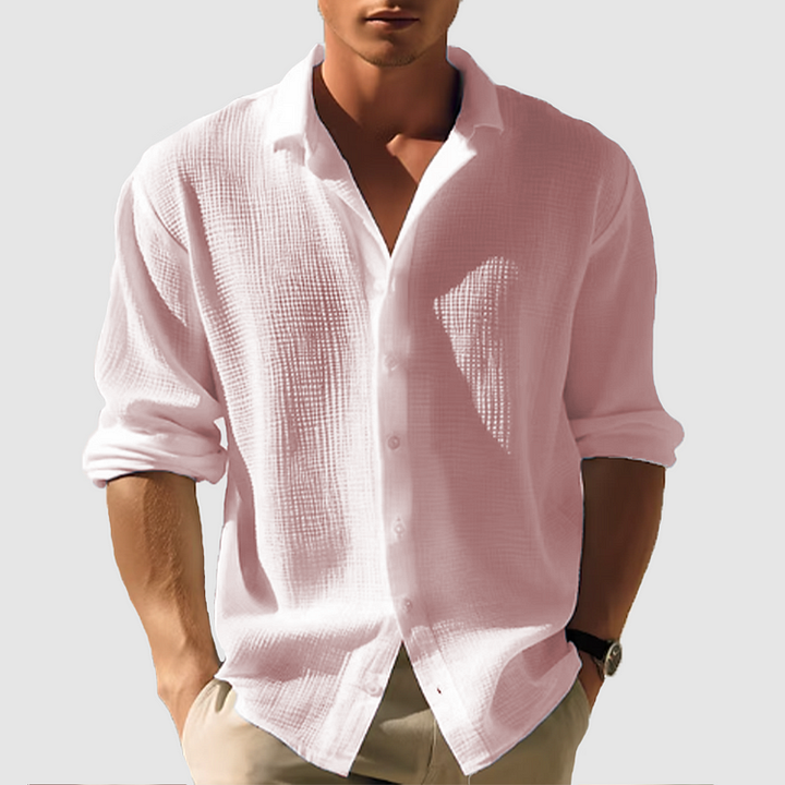 Men's Casual Summer Button-Down Shirt for Men