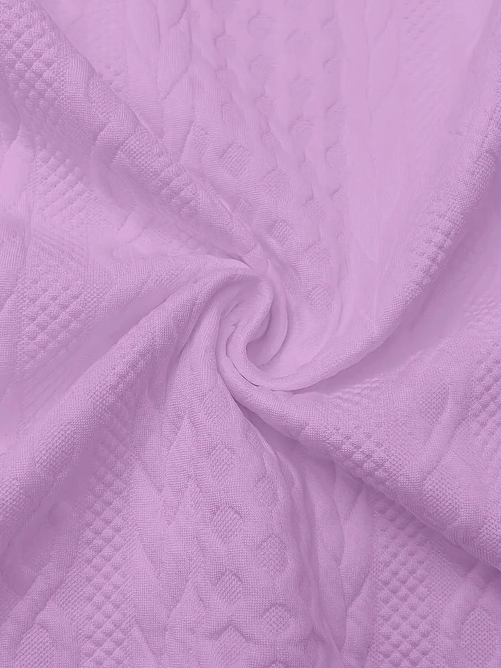 Women's Jacquard Hooded Zip Jacket