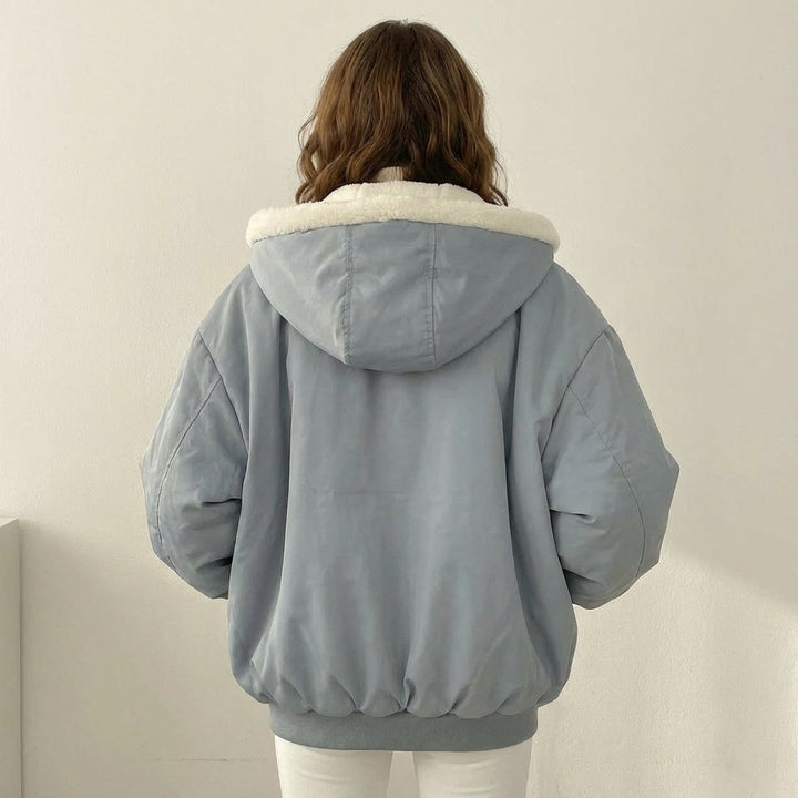 Women's Reversible Teddy Bomber Jacket