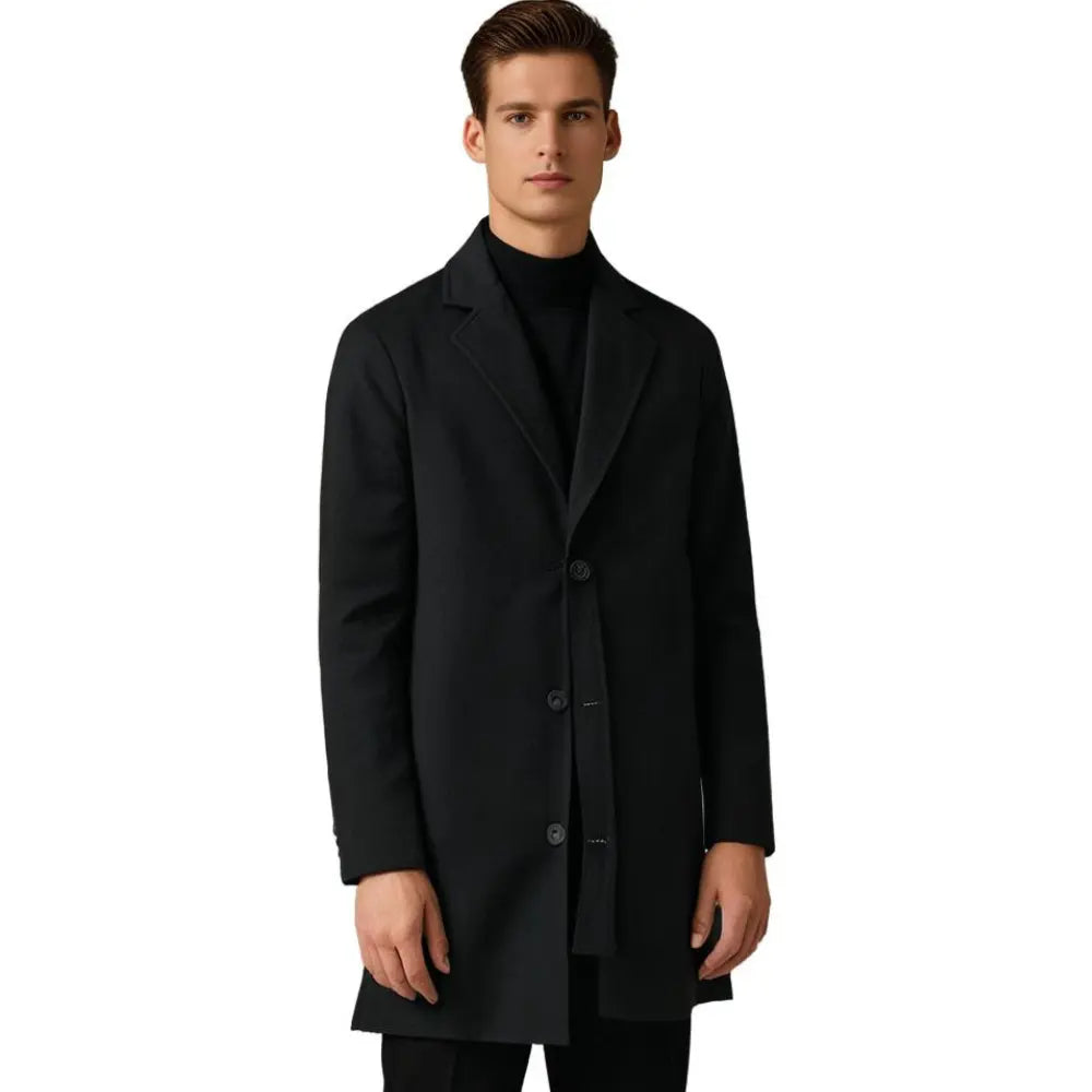 Men's Long Winter Overcoat