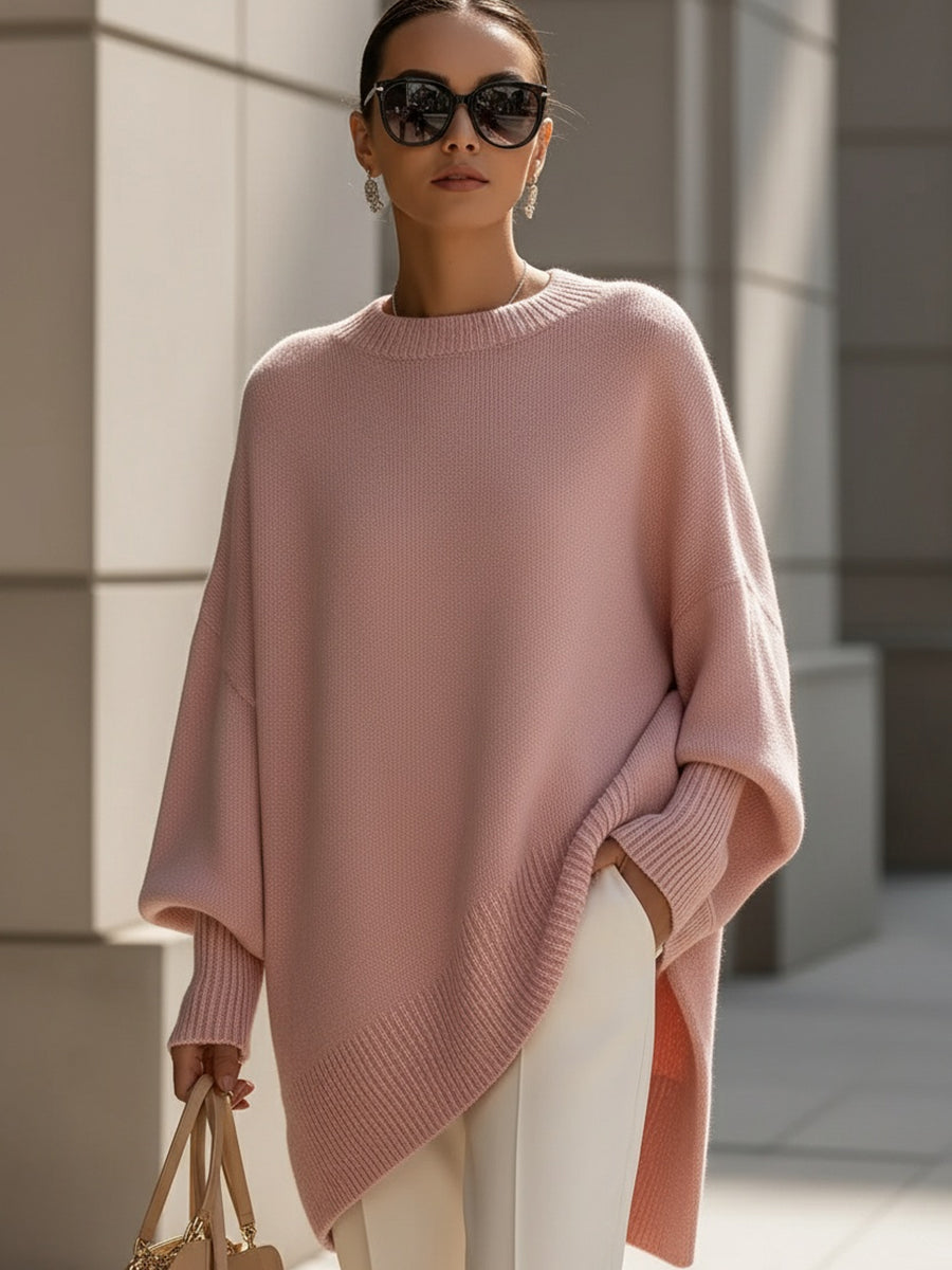 Pull oversize en maille pour femme