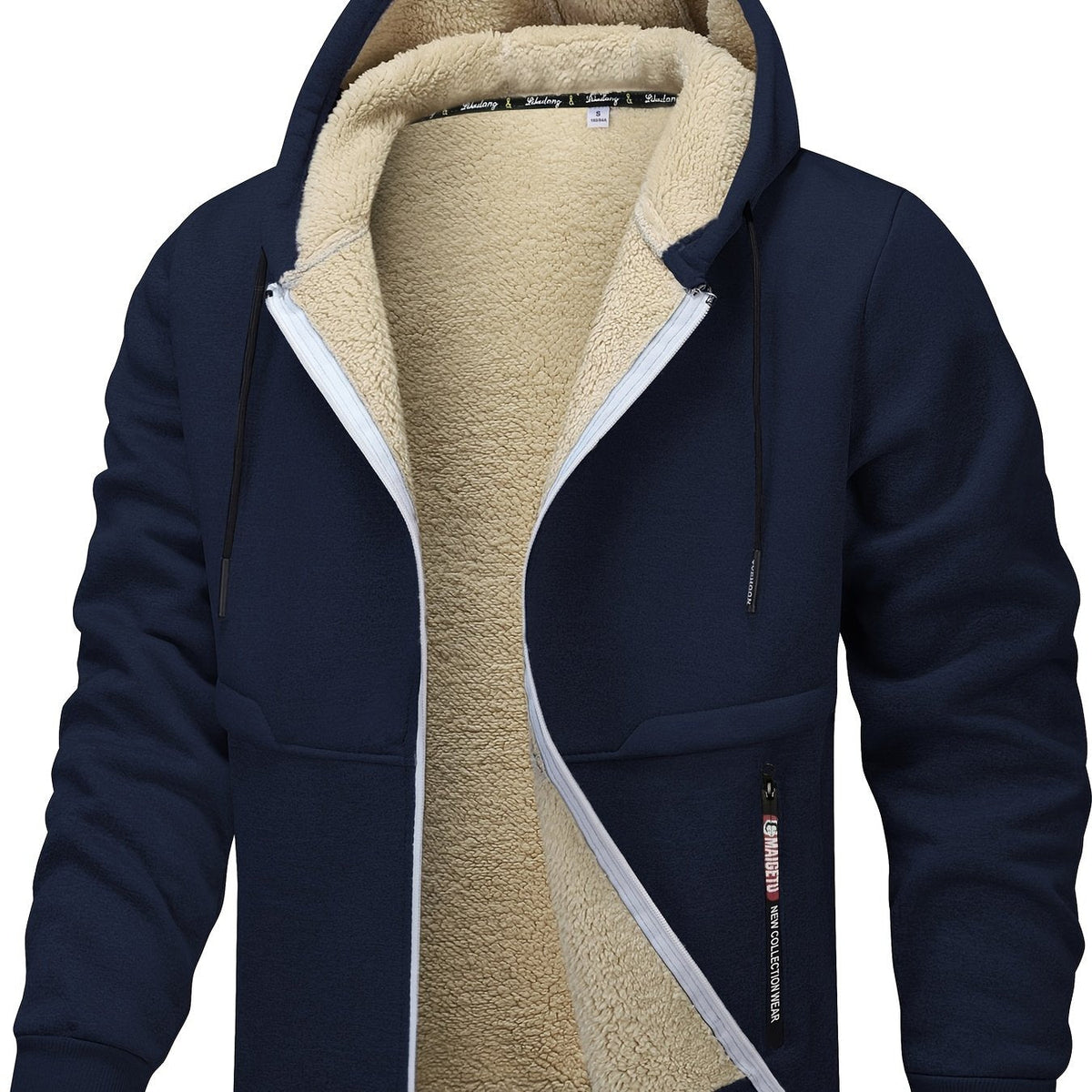 Men's Hooded Zip Up Jacket