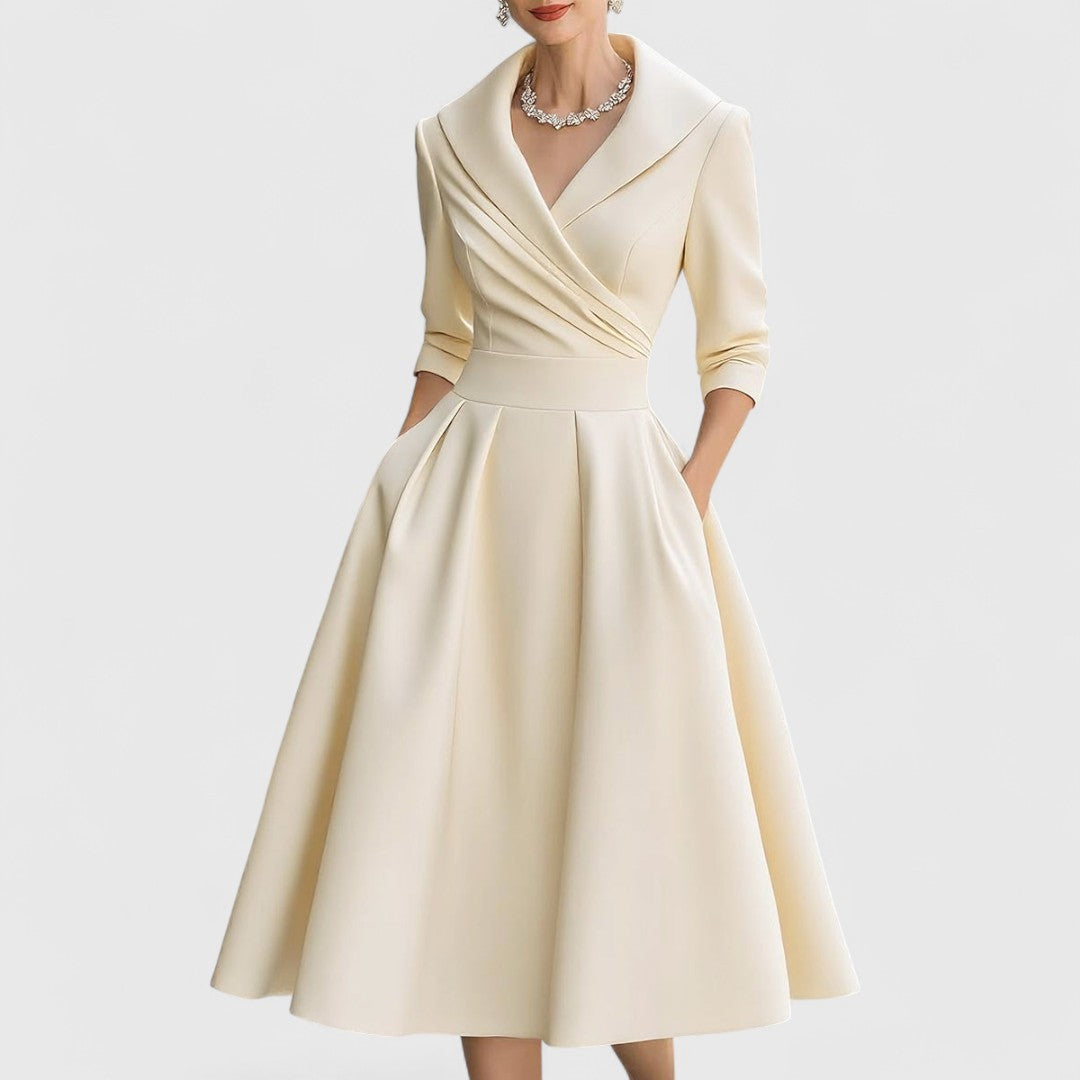 Elegant Midi Wedding Dress