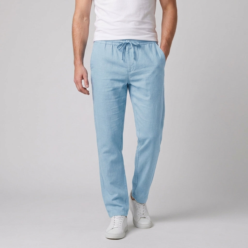 Men's Elastic Waist Summer Trousers