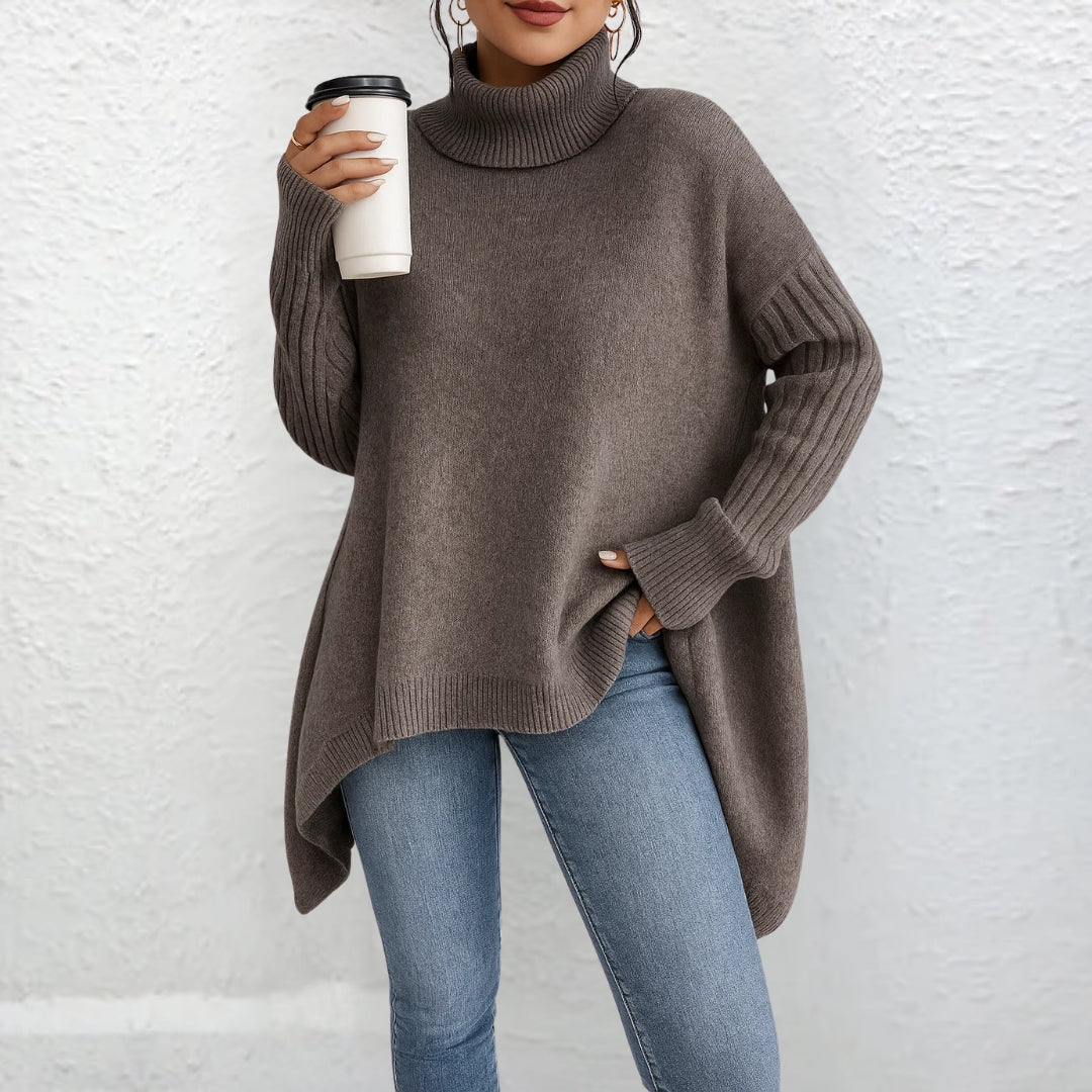 Women's Solid Turtleneck Sweater