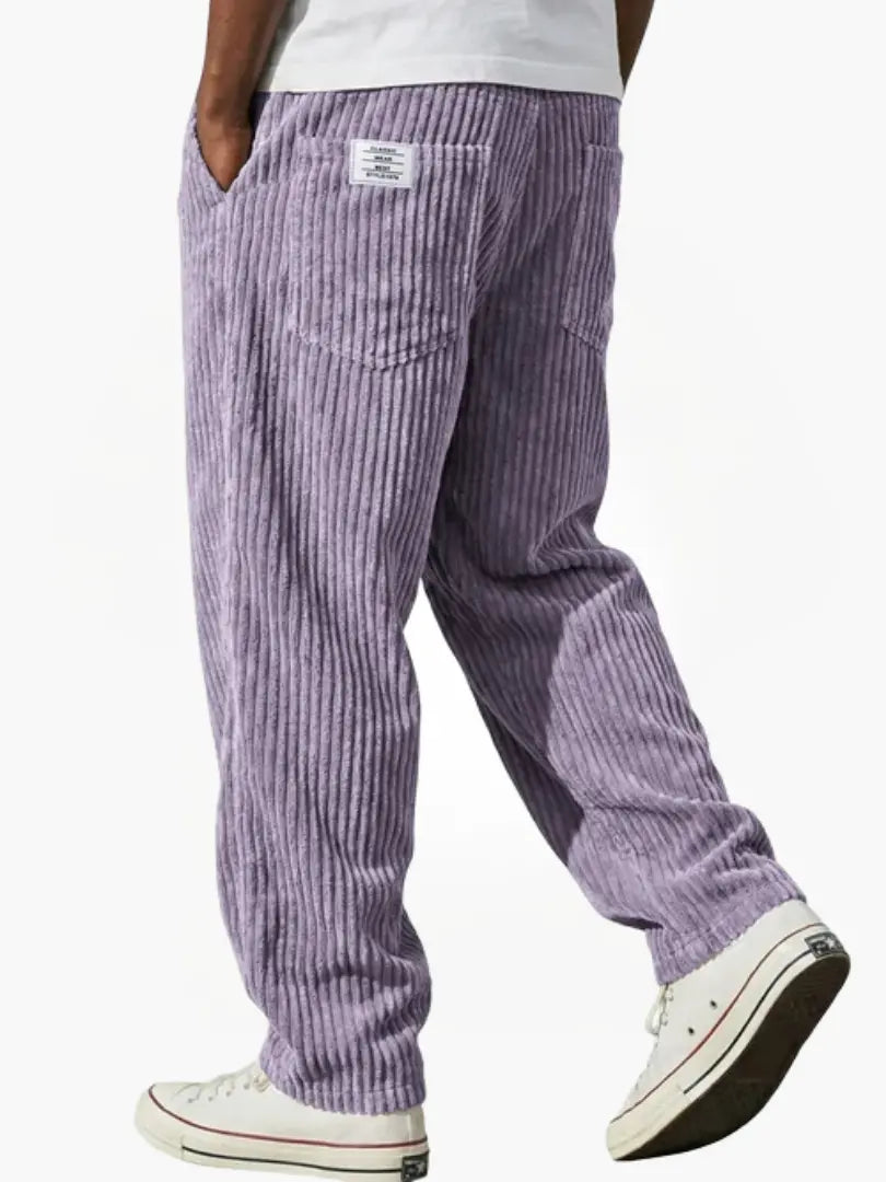 Men's Corduroy Trousers with Straight Leg