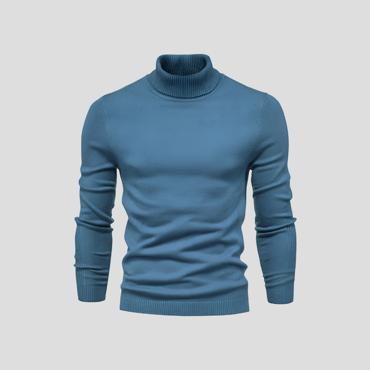 Men's Ribbed Turtleneck Jumper