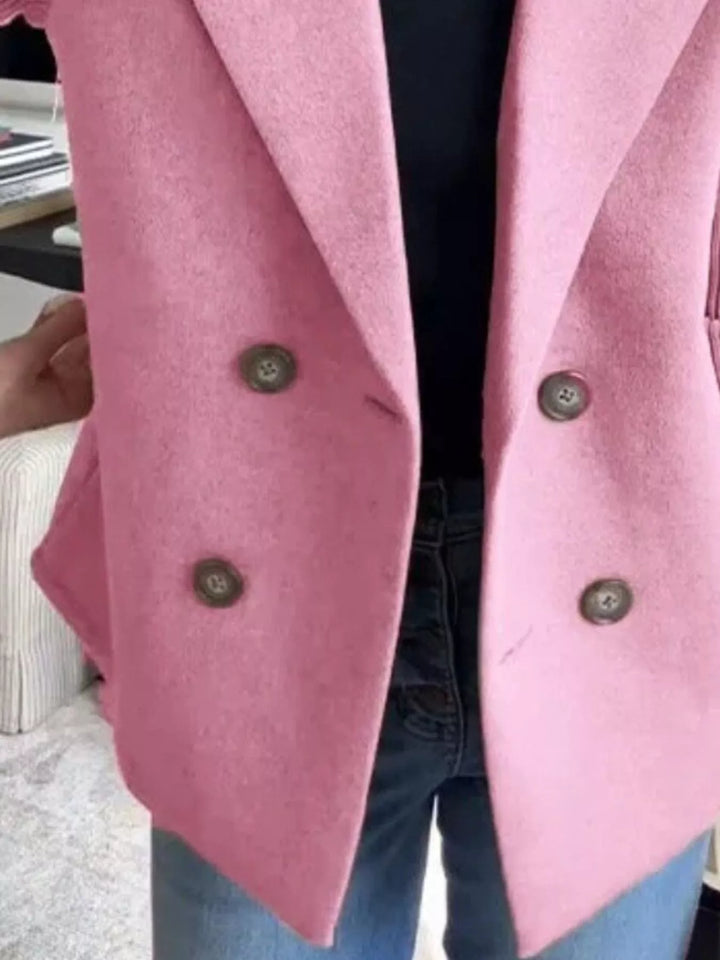 Women's Mid-Length Shawl Collar Coat