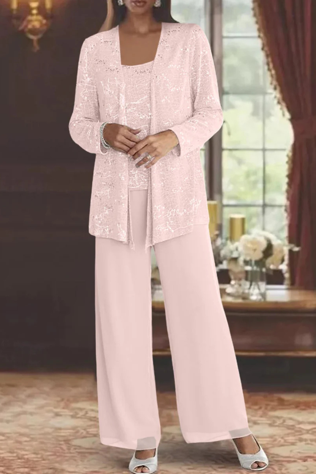 Women's Wedding Guest Three Piece Trouser Suit
