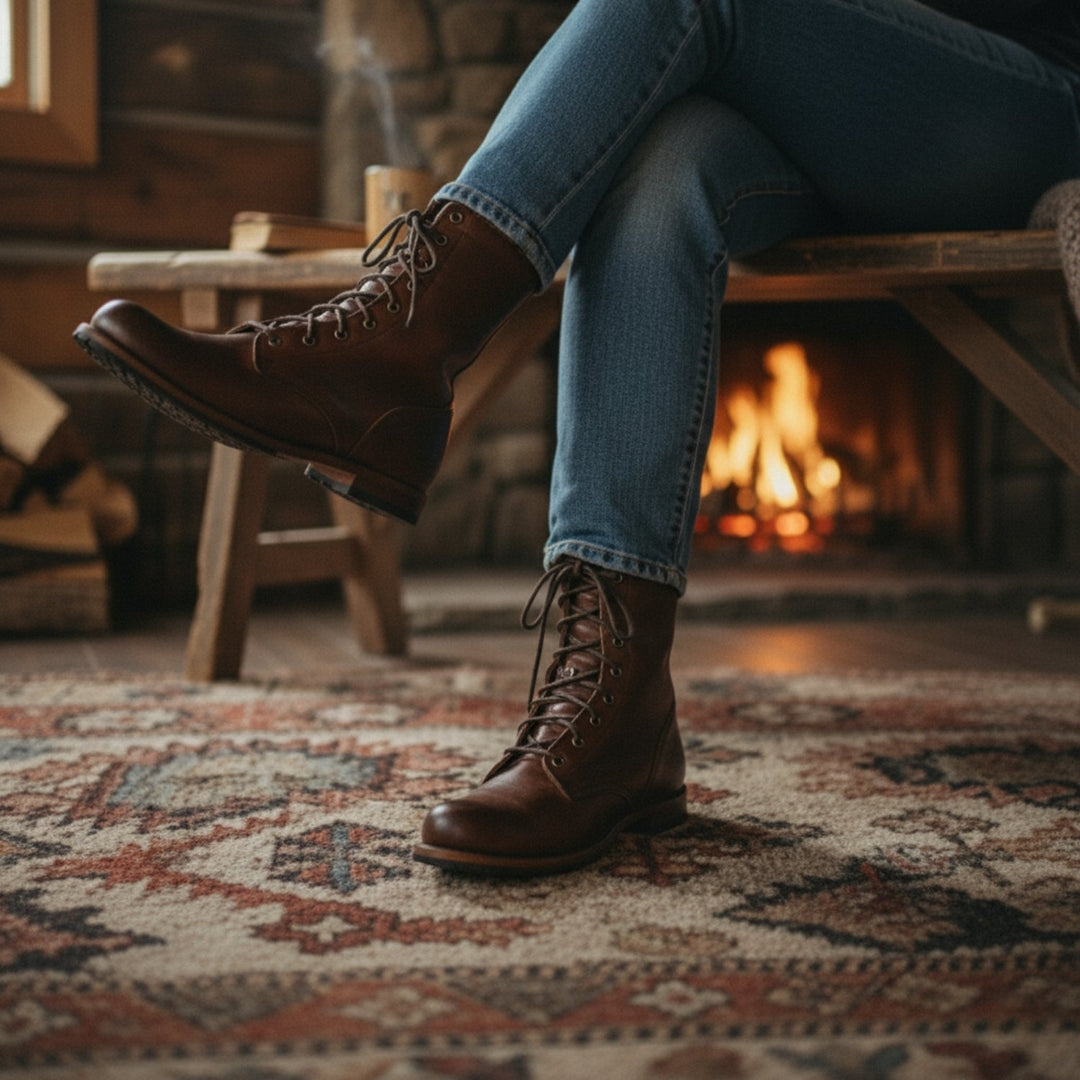 Women's Mid-Calf Lace-Up Boots