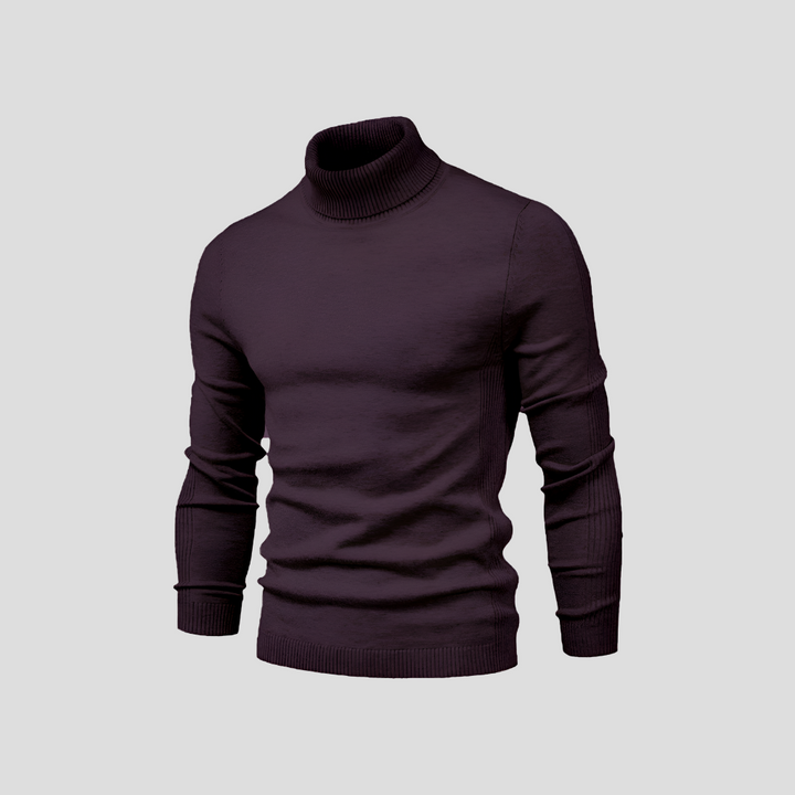 Men's Ribbed Turtleneck Jumper