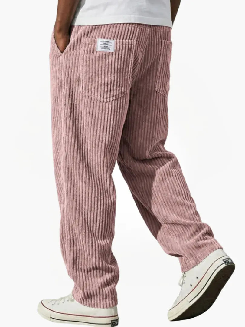 Men's Corduroy Trousers with Straight Leg