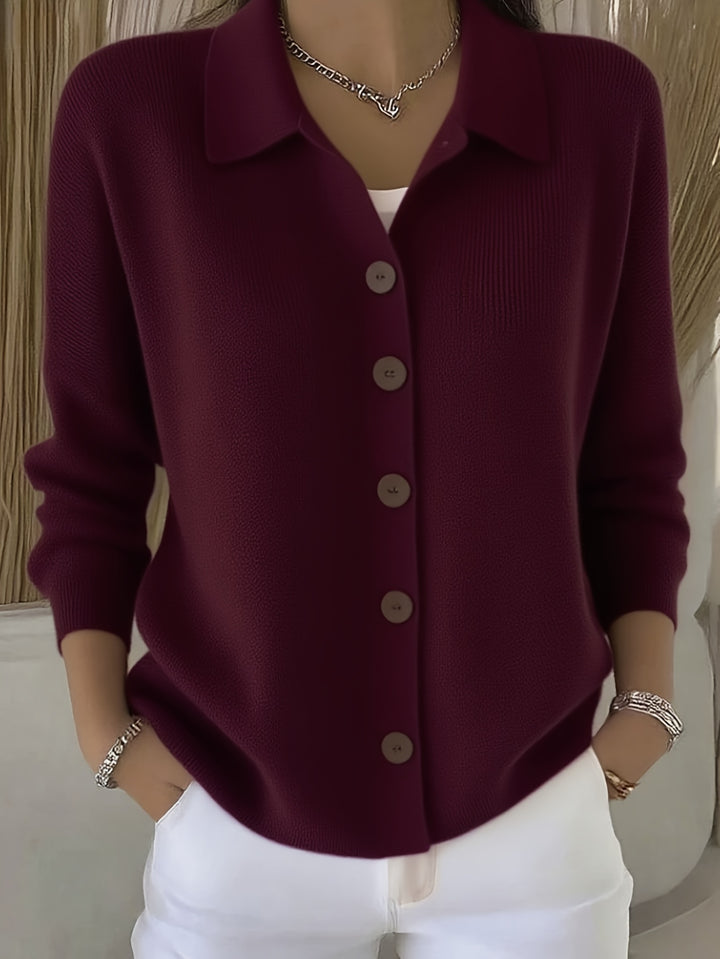 Women's Casual Button-Up Cardigan