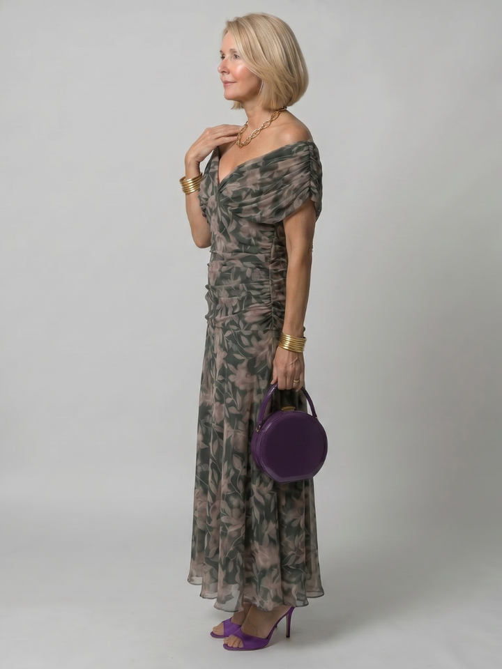 Women's Off Shoulder Midi Dress