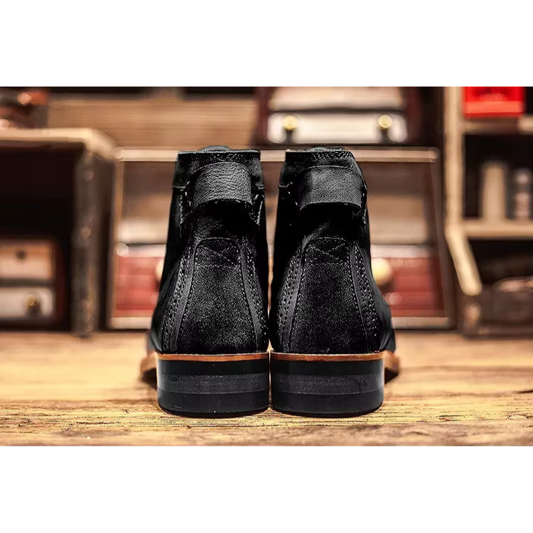 Botines casuales con cordones para hombre
