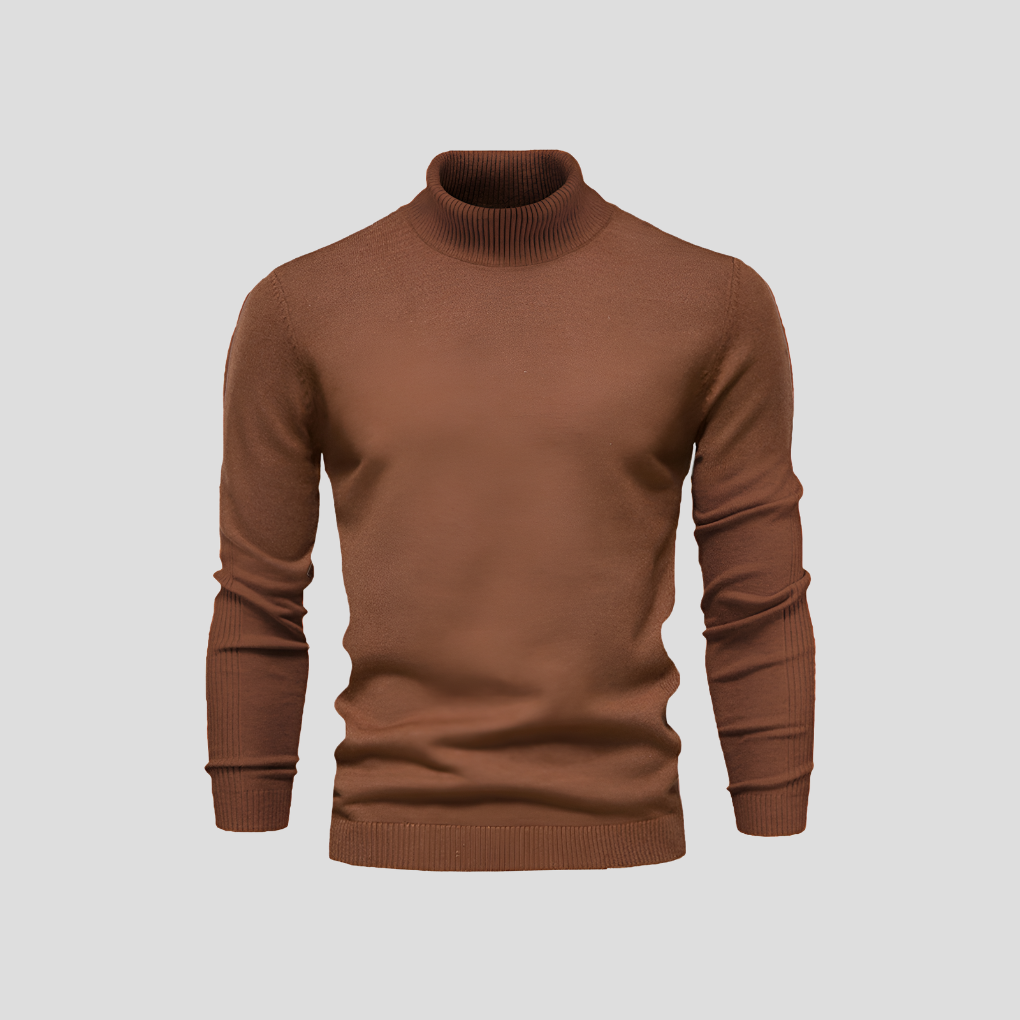 Men's Ribbed Turtleneck Jumper