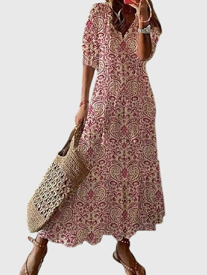 Natalia | Women's Summer Midi Boho Dress
