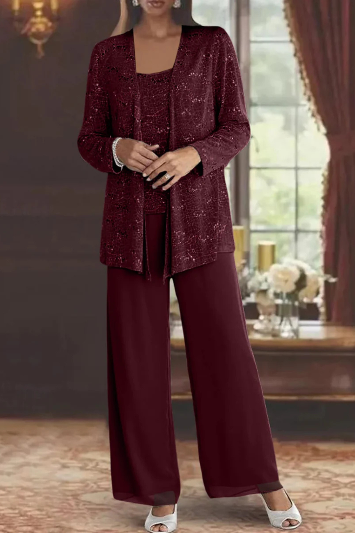 Women's Wedding Guest Three Piece Trouser Suit