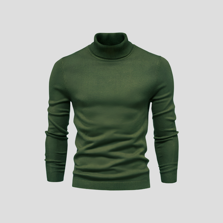 Men's Ribbed Turtleneck Jumper
