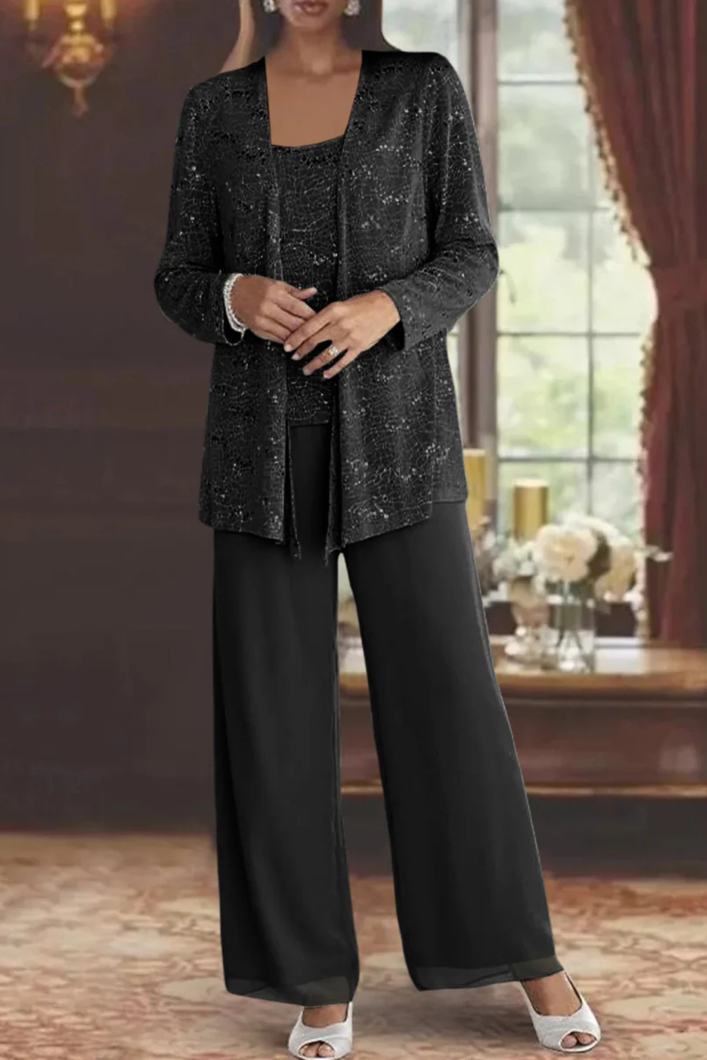 Women's Wedding Guest Three Piece Trouser Suit
