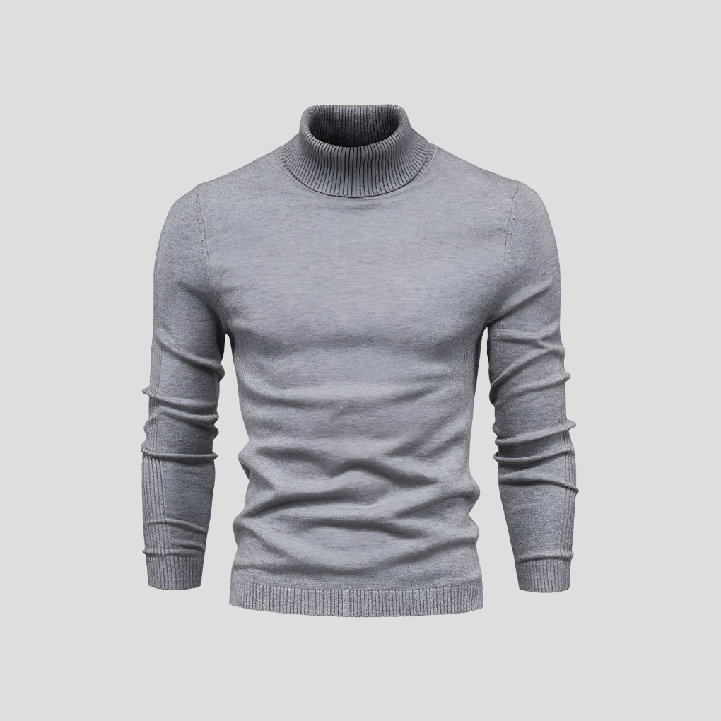 Men's Ribbed Turtleneck Jumper