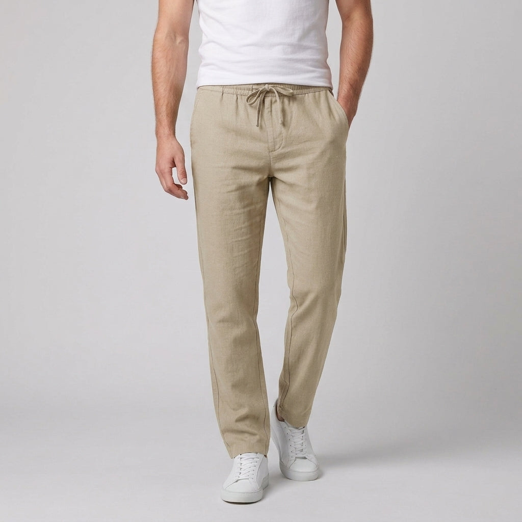 Men's Elastic Waist Summer Trousers
