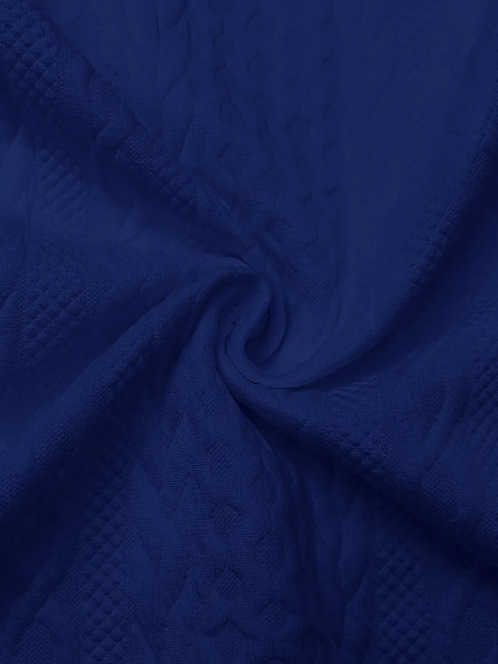 Women's Jacquard Hooded Zip Jacket
