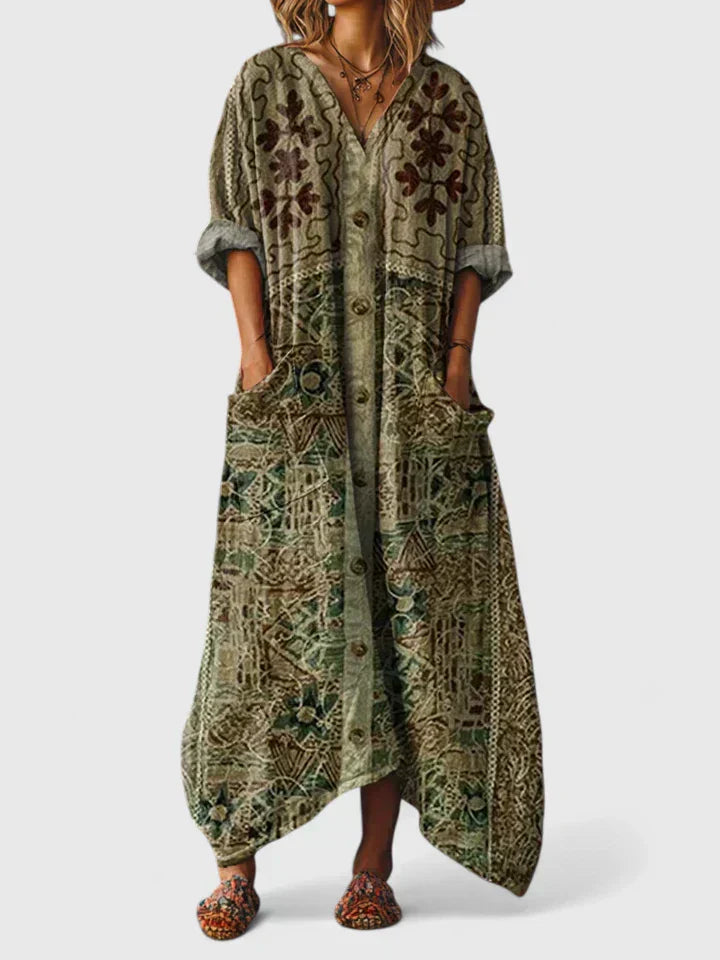 Alicja | Loose Maxi Dress with Pockets