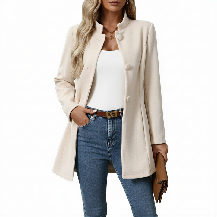 Women's A-Line Button-Down Coat