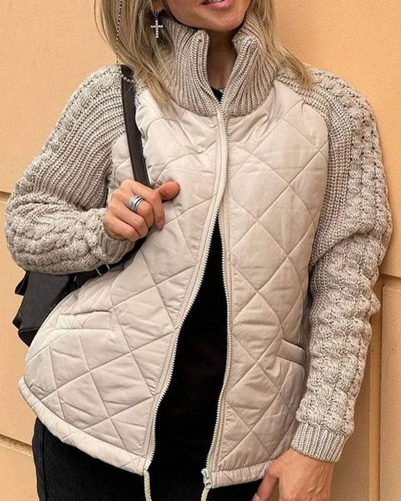 Women's Knitted Fleece Jacket