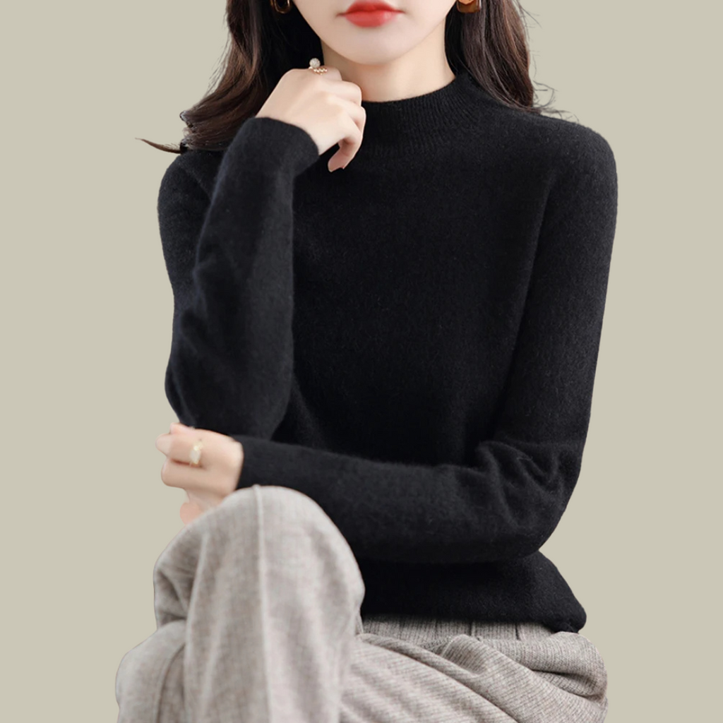 Women's Merino Wool Roll Neck Jumper