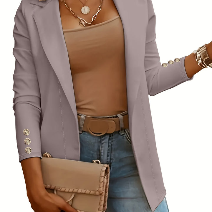 Women's Mid-Length Lapel Coat
