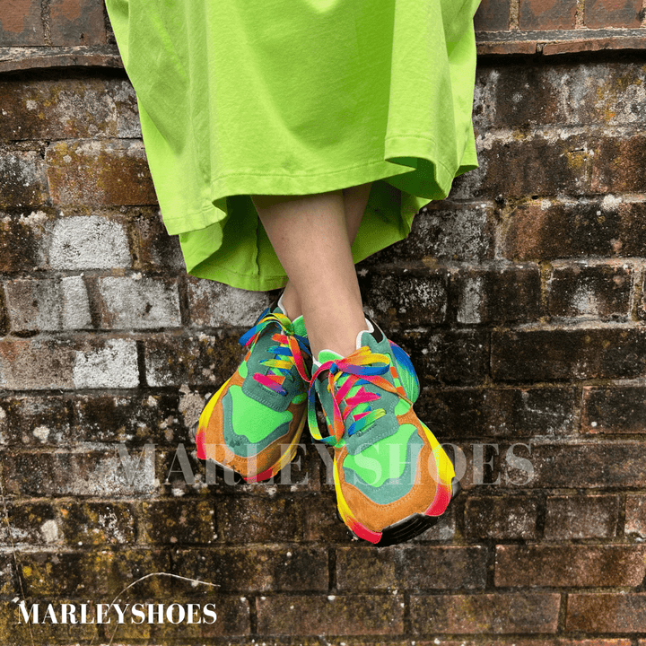 Women's Arch Support Rainbow Sneakers