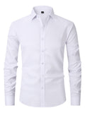 Men's Stretch Business Shirt with Long Sleeves