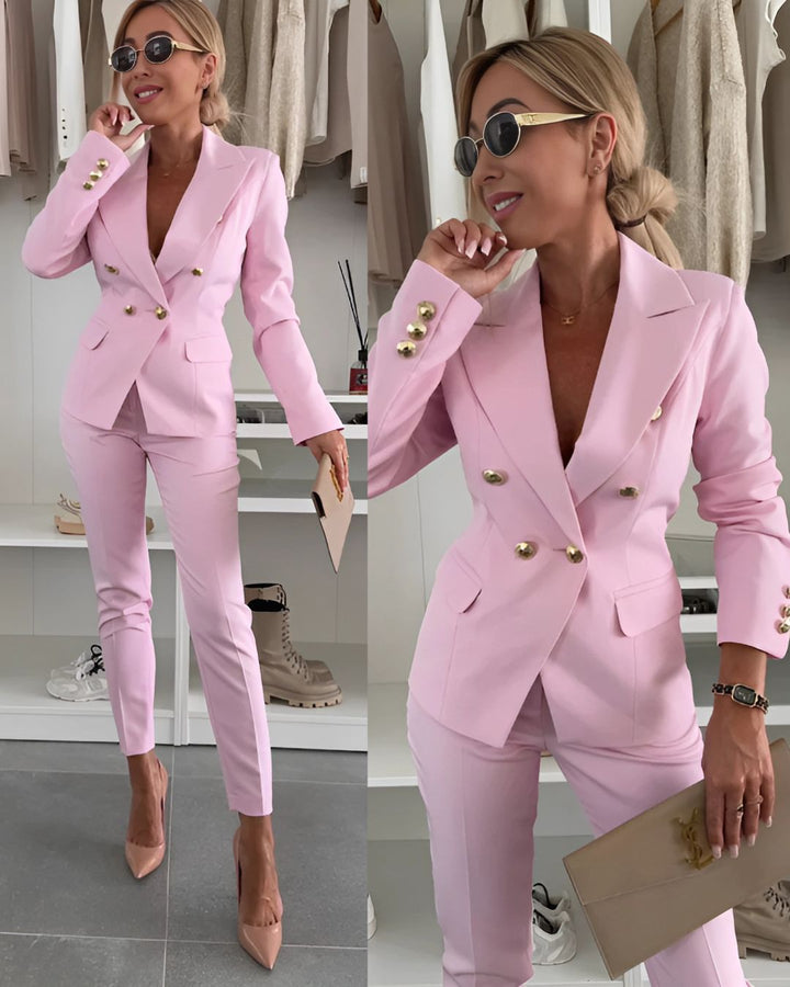 Patrycja | Elegant Double-Breasted Women's Suit