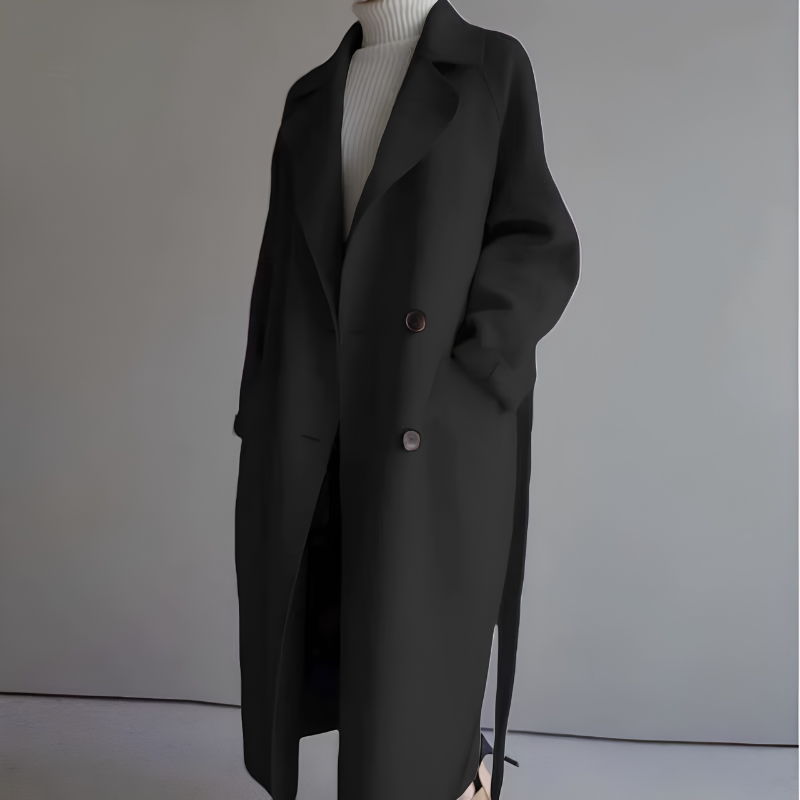 Women's Longline Button Coat