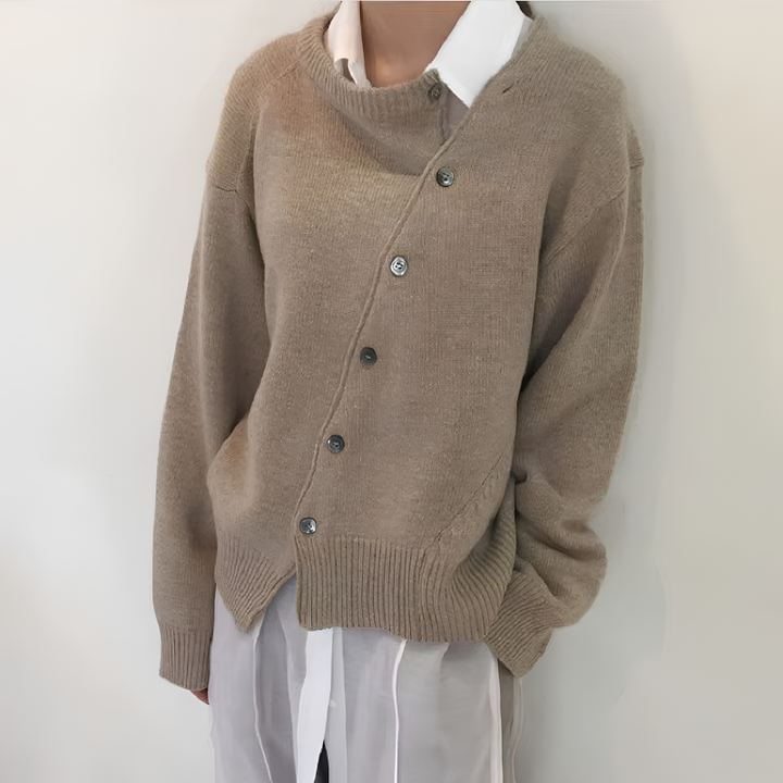 Women's Oversized Button Front Cardigan