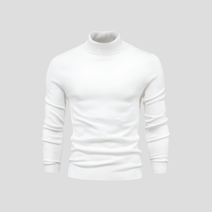 Men's Ribbed Turtleneck Jumper