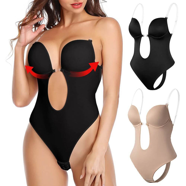 Lizy | Women's Deep V-Neck Shaper Bodysuit