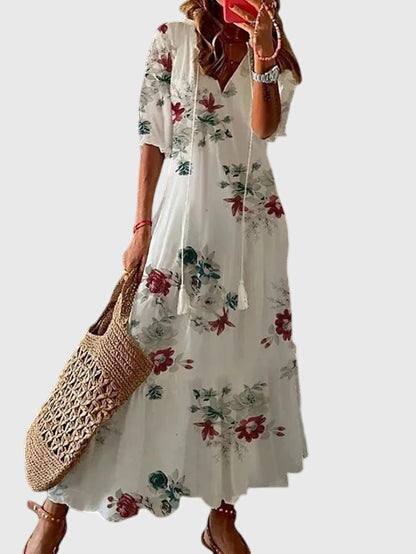 Natalia | Women's Summer Midi Boho Dress