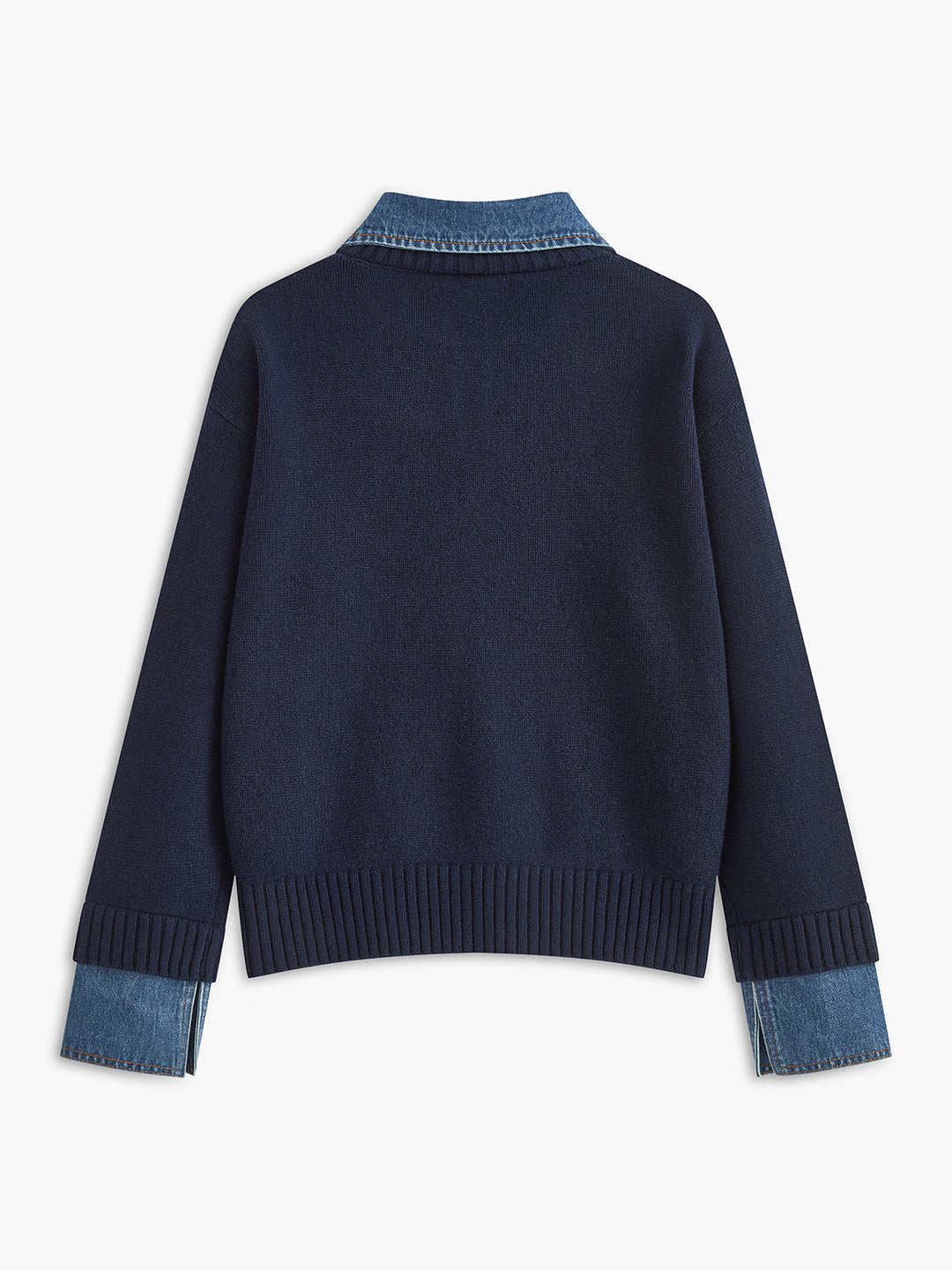 Women's Panel Lapel Knit Jumper