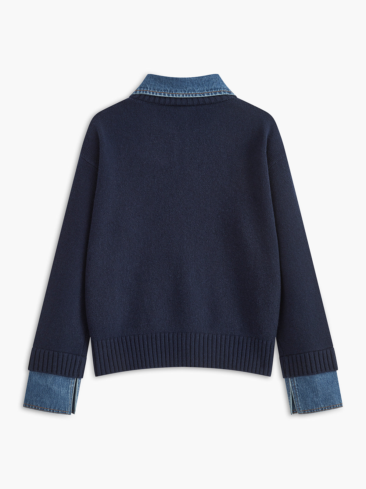Women's Panel Lapel Knit Jumper