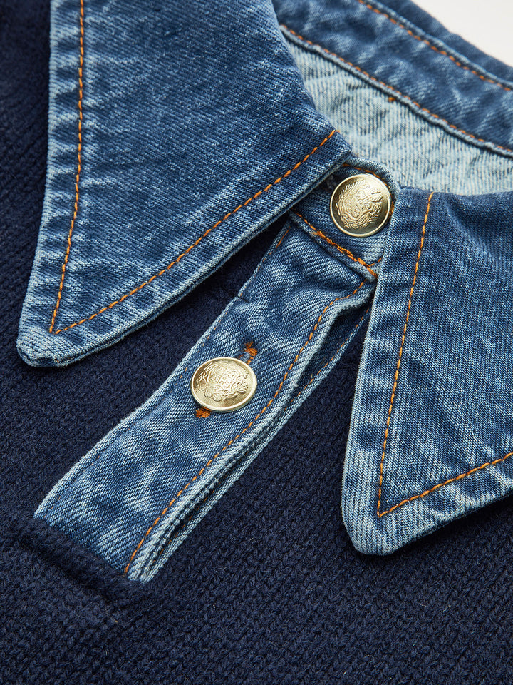 Women's Panel Lapel Knit Jumper