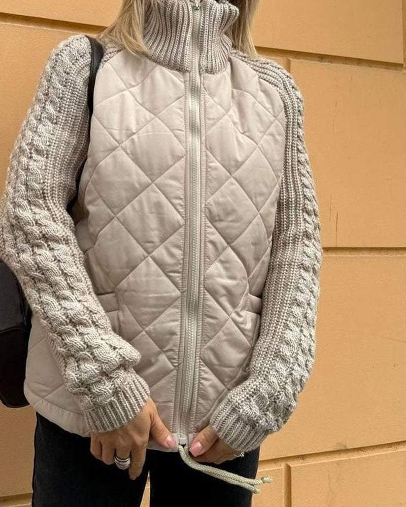 Women's Knitted Fleece Jacket