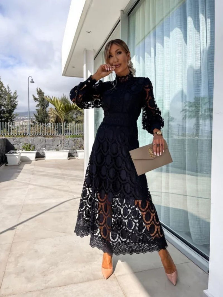 Evening Summer Maxi Dress With Sleeves