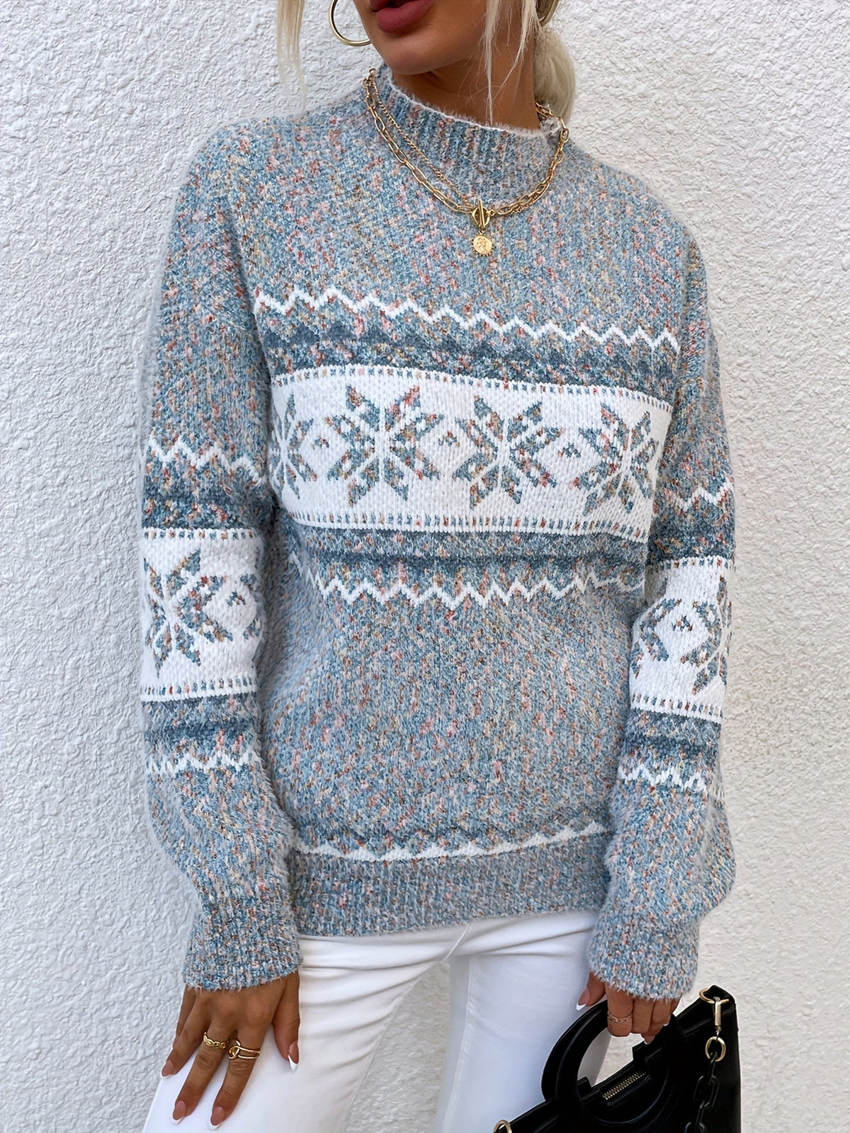 Women's Christmas Snowflake Jumper
