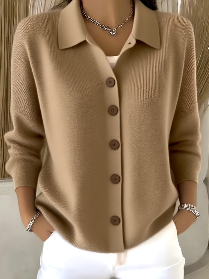 Women's Casual Button-Up Cardigan
