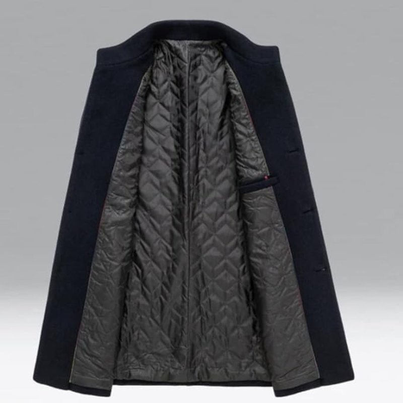 Men's Single-Breasted Trench Coat